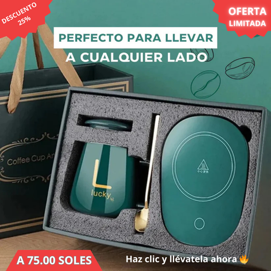TAZA ELEGANTE CON BASE CALENTADORA